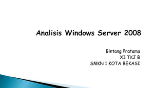 Analisis Kebutuhan Server 2008 | PPT