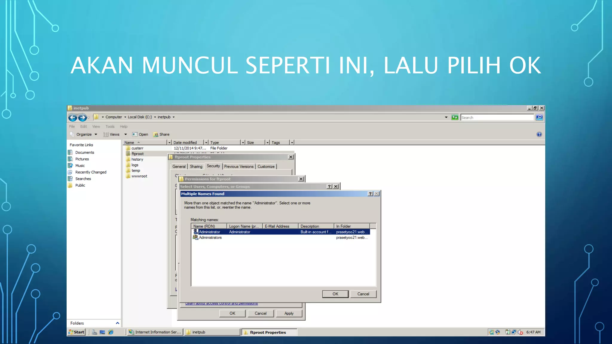 AKAN MUNCUL SEPERTI INI, LALU PILIH OK
 
