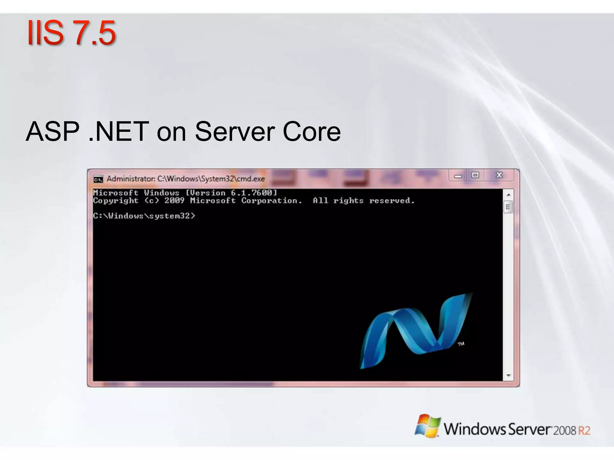ASP .NET on Server Core
 