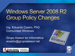 Ing. Eduardo Castro, PhD
Comunidad Windows

Grupo Asesor en Informática
ecastro@grupoasesor.net
 