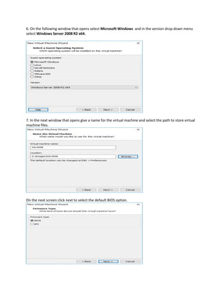 Windows Server 2008 R2 Step Windows server 2008 r2 installation | PDF