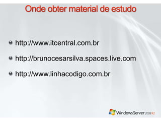 DirectAccess™Dispositivos IPv4Suporte IPv4 via serviços de transição 6to4 ou NAT-PTDispositivos IPv6Gerenciamento da área de trabalho de TIPermite o gerenciamento da área de trabalho dos clientes do DirectAccessDirectAccessforneceacessoseguro e transparente a recursos de intranet semuma VPNIPv6 Nativo com IPSecDiretiva de Grupo do AD, NAP, atualizações de softwareServiços de Transição IPv6Suporte para conectividade direta a recursos de intranet baseados em IPv6DirectAccessServidorInternetSuporte a uma variedade de protocolos de rede remotaPermite criptografia e autenticação IPSecCliente do Windows 7
