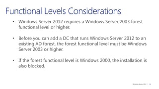 Upgrading from Windows Server 2008 / 2008 R2 to Windows Server 2012 | PPTX