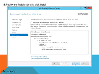 Windows server 2012 - installing active directory domain server | PDF