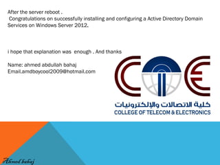 Windows server 2012 - installing active directory domain server | PDF