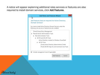 Windows server 2012 - installing active directory domain server | PDF