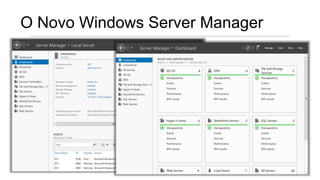O Novo Windows Server Manager
 