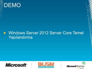 Windows Server 2012 Developer Preview Server Core | PPTX