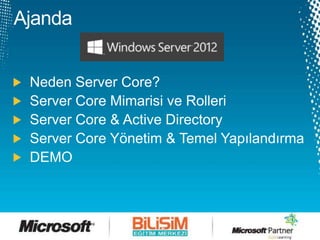 Windows Server 2012 Developer Preview Server Core Active Directory | PPTX