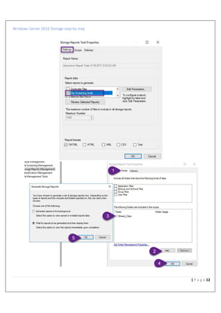 Windows Server 2016 Storage step by step
12| P a g e
 