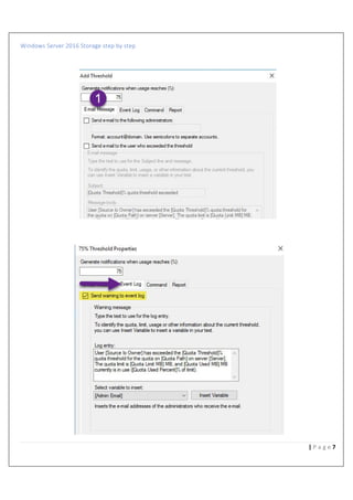 Windows Server 2016 Storage step by step
7| P a g e
 