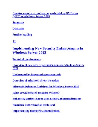 Windows Server 2025 Administration Fundamentals 4ED | PDF