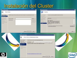 Instalación del Cluster 