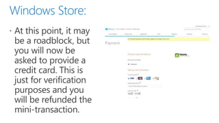 Windows Store Registration