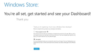 Windows Store Registration