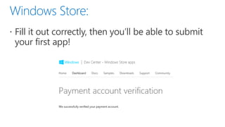 Windows Store Registration
