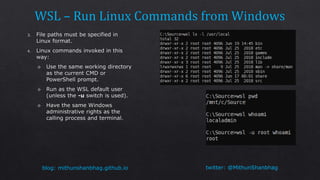 WSL - Windows SubSytem For Linux | PPTX