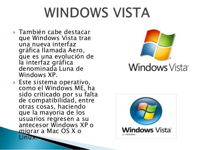El Sistema Operativo Windows Vista