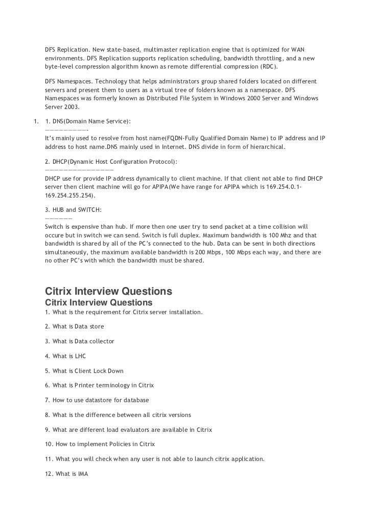 sysadmin interview questions