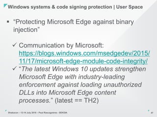 Windows Systems & Code Signing Protection by Paul Rascagneres | PDF