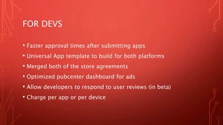 Windows Universal Apps | PPTX