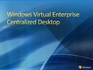 Windows Virtual Enterprise Centralized Desktop 1 