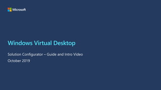 Windows Virtual Desktop
 