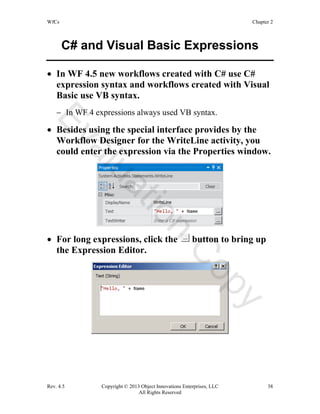 Windows workflow foundation using c# | PDF