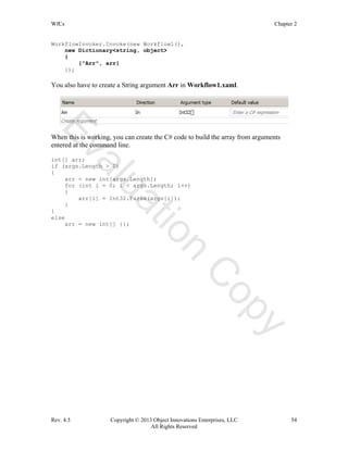 Windows workflow foundation using c# | PDF