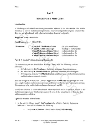 Windows workflow foundation using c# | PDF