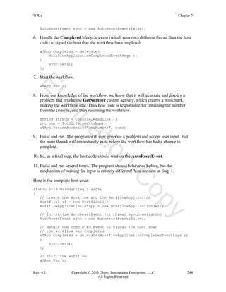 Windows workflow foundation using c# | PDF