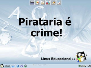 Pirataria é crime! 