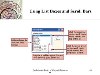 Using List Boxes and Scroll Bars 