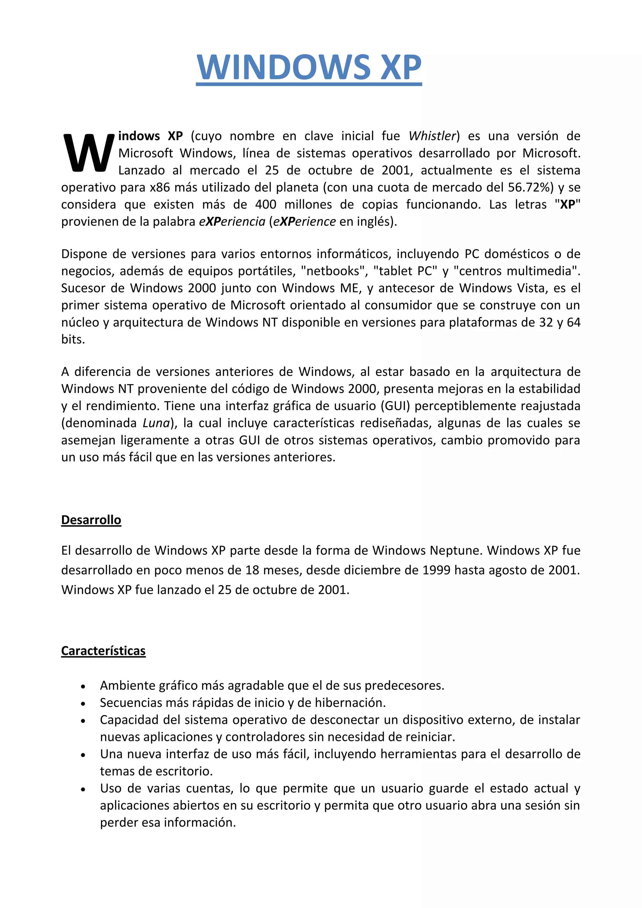 Windows xp | DOCX
