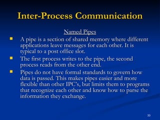 Memory Pipe Windows xp | PPT