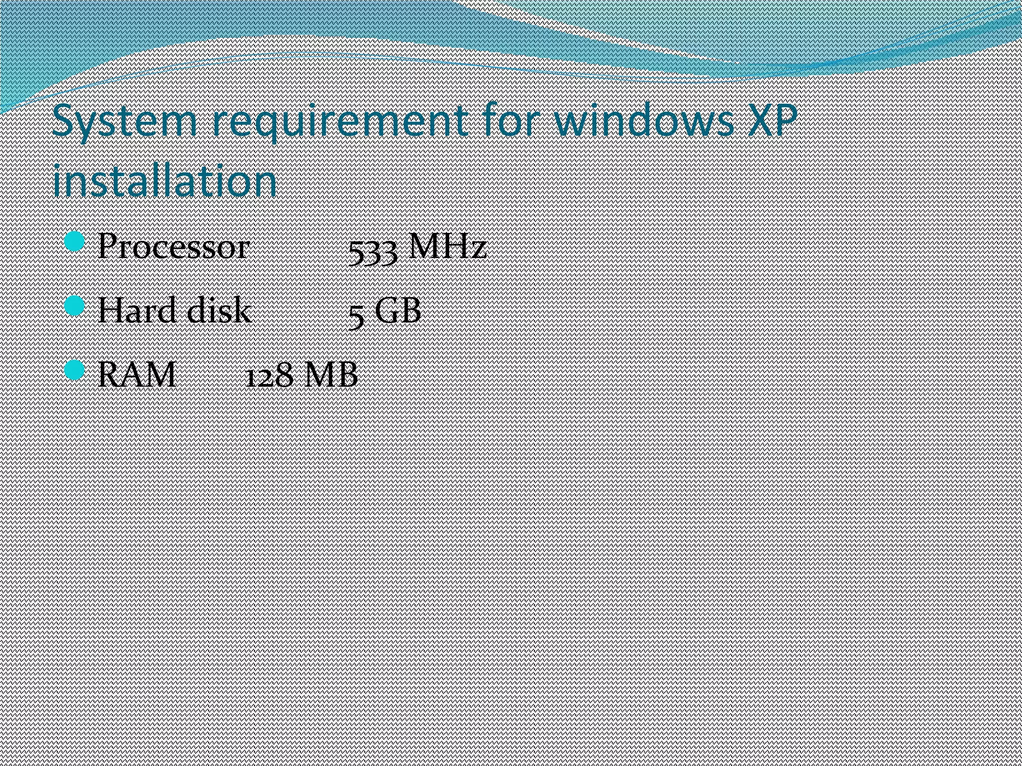 Windows xp installation | PPS