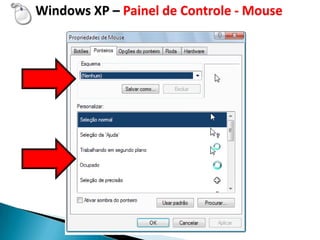 Windows XP – Painel de Controle - Mouse
 