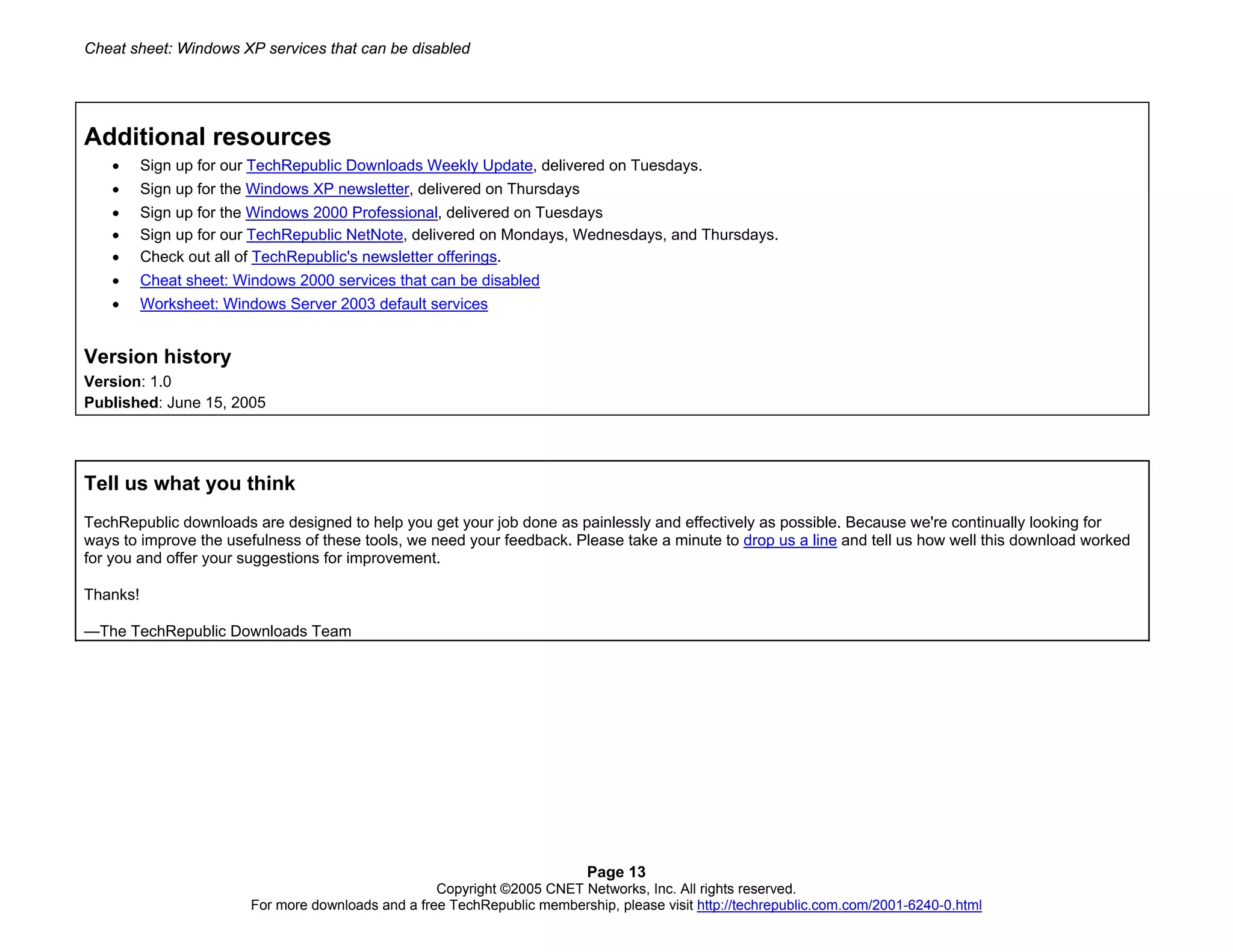 Windows Xp Services That Can Be Disabled