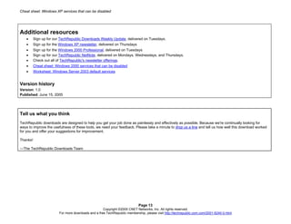 Windows Xp Services That Can Be Disabled