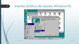 17

Interfaz Grafica de Usuario Windows 95.

S. O. Windows

10/04/2013

 