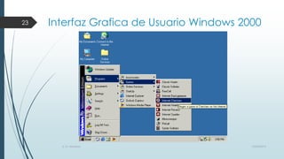 23

Interfaz Grafica de Usuario Windows 2000

S. O. Windows

10/04/2013

 