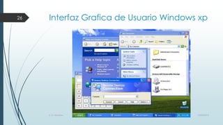 26

Interfaz Grafica de Usuario Windows xp

S. O. Windows

10/04/2013

 