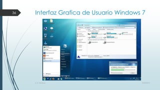 36

Interfaz Grafica de Usuario Windows 7

S. O. Windows

10/04/2013

 