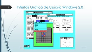 9

Interfaz Grafica de Usuario Windows 2.0

S. O. Windows

10/04/2013

 