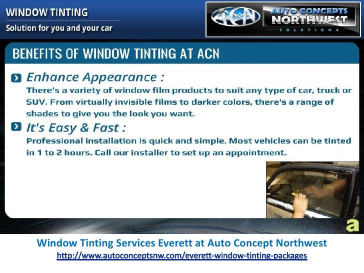 Window Tinting Services Everett at Auto Concepts Northwest
