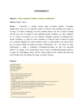 Window to viewprt | DOCX