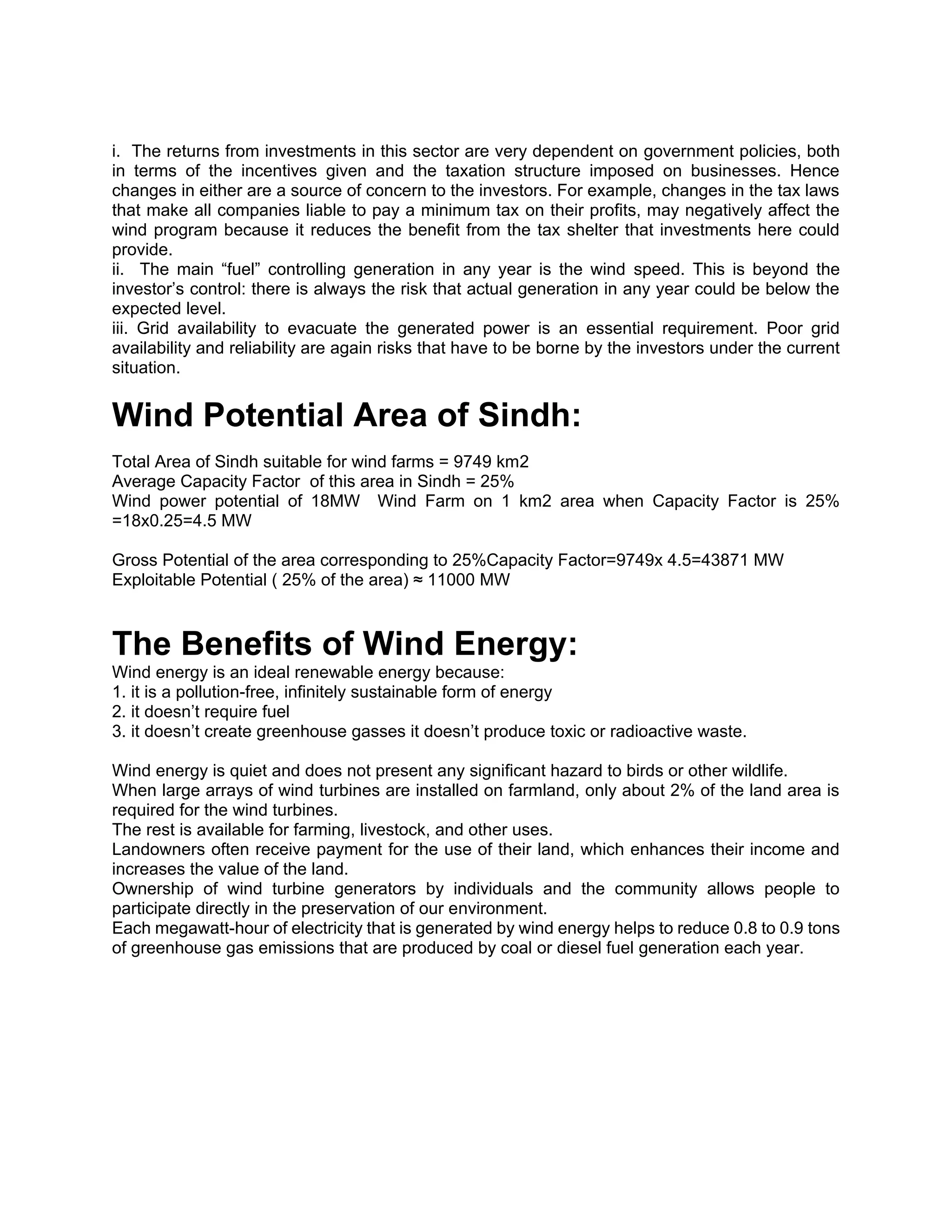 Wind power in pakistan | PDF