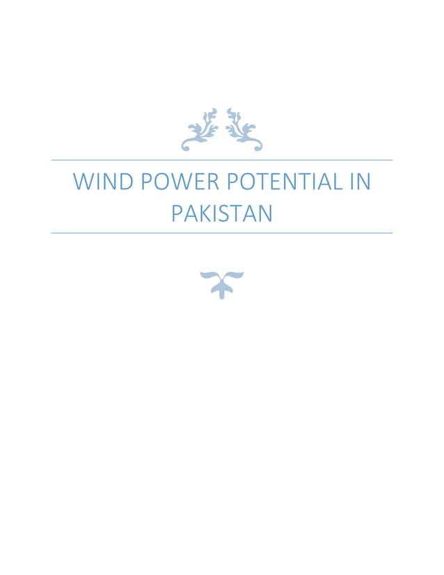 Wind power in pakistan PDF
