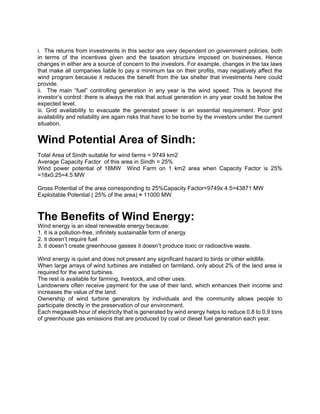 Wind power in pakistan | PDF