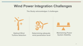 Wind power integration challenges | PPTX